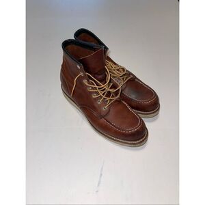 Red Wing Heritage 8138 Men's Classic Moc Toe Briar Oil-Slick Boots Sz US 8.5 D